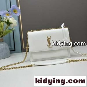 人気 YSL サンセット ミディアム モノグラムバッグ イヴ・サンローラン スーパーコピー バッグ コピー ホワイトkid26PbKHvq