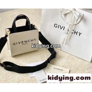 カジュアル レディース G トートバッグ ミニ キャンバス ジバンシィ コピー バッグ コピー ホワイトkid26yKby8n