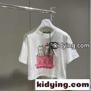 Sorority gucci スーパーコピー Fraternity プリント コットン T シャツ グッチ スーパーコピー Tシャツ コピー クロップドkid26qamKnq