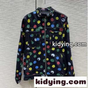 LV x 草間彌生 ドット デニムジャケット ルイヴィトン コピー ジャケット コピーkid26CKzuea