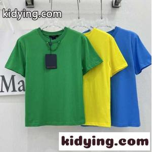 シンプル 無地 クルーネック 半袖Tシャツ ルイヴィトン コピーブランド Tシャツ コピー 合わせやすいkid26KnuCqm