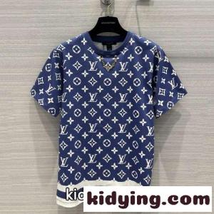 定番 人気 モノグラム クルーネック 半袖Tシャツ ルイヴィトン コピーブランド Tシャツ コピー ユニセックスkid264rG9Dq