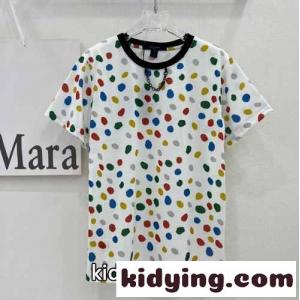 LV × YK ペインティッド ドット Tシャツ ルイヴィトン コピーブランド Tシャツ コピー 人気 おしゃれkid26ODaSfC