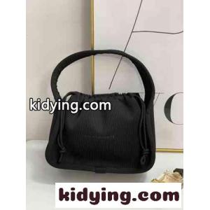 Alexander Wang Ryan スモール リブニット ハンドバッグ アレキサンダーワング バッグ コピー ブラックkid260rm8vq