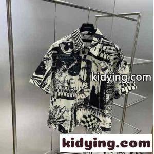 23SS Louis vuitton コピー 新作 デニムシャツ 半袖 ルイヴィトン コピー シャツ コピー ユニセックスkid269rGPzC
