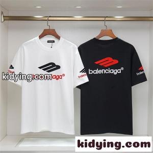 注目アイテム 半袖Tシャツ  軽量生地 ストリート 夏トップス balenciaga コピー バレンシアガ コピー コピーkidying26SDGX1j