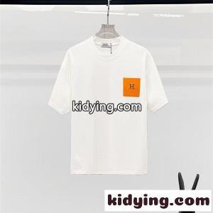 hermes ブランド コピー エルメス ブランド コピー コピー 今季話題 半袖Tシャツ ミニマルデザイン 通気素材 デイリーTシャツkidying26iOD8Hz
