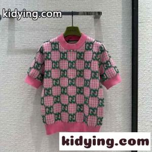 上品 可愛い GGジャガード クルーネック 半袖 グッチ コ...