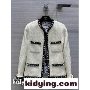 女性らしい ノーカラー ツイード シャネル コピー ジャケット コピー レディース アウターkid26Ci4viu