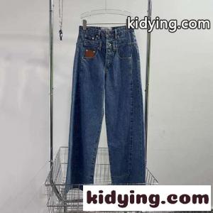 お洒落 ハイウエスト ゆったり 細見え ロエベ スーパーコピー ジーンズ コピー レディース デニムパンツkid265r4Dum