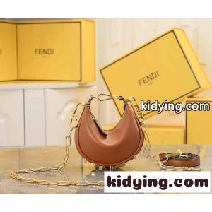 グラフィ レザーバッグ ホーボーバッグ ナノ フェンディ スーパーコピー バッグ コピー ハンドバッグ ブラウンkid26P1T91n