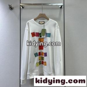 おしゃれ コットンジャージー スウェットシャツ グッチ コピー パーカー コピー 長袖 クルーネックkid26SvKTTD