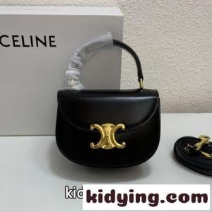 新作&ミニ ブザス トリオンフ カーフスキン セリーヌ スーパーコピー バッグ コピー ショルダーバッグ ブラックkid26KzemWj