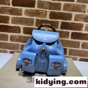 人気 エレガント バンブー バックパック グッチ コピーブランド バッグ コピー レディース ブルーkid26WrGryC