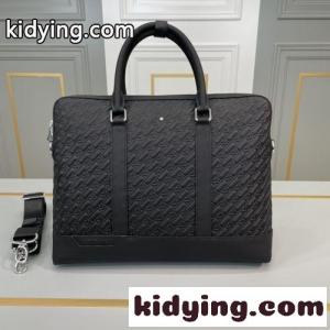 デボス加工 レザー ブリーフケース モンブラン バッグ コピー 上品 高級感 ビジネスバッグkid26XHDeGD