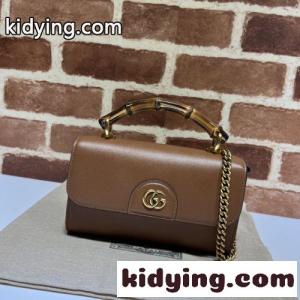 ダイアナ バンブーハンドル チェーン ミニ ショルダーバッグ グッチ ブランド コピー バッグ コピー ブラウンkid26y4vKvC