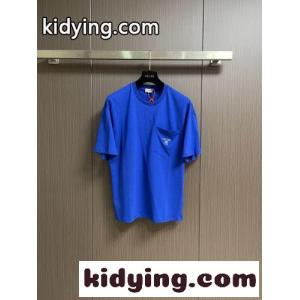 シンプル ロゴ刺繍 半袖Tシャツ セリーヌ スーパーコピー Tシャツ 偽物 ユニセックス ブルーkid26DWDC4z