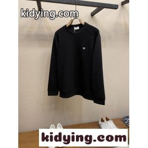 シンプル トリオンフ刺繍 スウェットシャツ セリーヌ ブランド コピー Tシャツ 偽物 ブラックkid26y8bmGn