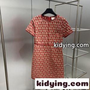 新作～Toile Iconographe Vロゴ ヴァレンティノ コピー ワンピース コピー 半袖 ラウンドネックkid26vODWjy