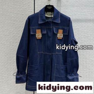 定番 人気 おしゃれ ブルー デニムジャケット フェンディ ブランド コピー ジャケット コピー レディースkid26n4DyKn