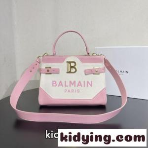 人気 おしゃれ B-BUZZ バルマン スーパーコピー バッグ コピー キャンバス＆レザー 23SS ロゴ ハンドバッグkid26Lb4nme