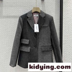 おしゃれ 上品 バイカラー トムブラウン ブランド コピー ジャケット コピー カジュアル 長袖 アウターkid26WvOjKD