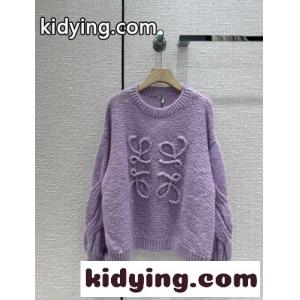 ふわふわ 可愛い アナグラム モヘア混 クルーネック ロエベ スーパーコピー セーター コピー レディースkid26CCyiOn