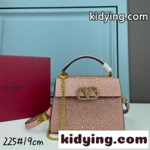ミニ VSLING クリスタル 注目される ヴァレンティノ コピー バッグ コピー レディース ハンドバッグ ピンクkid26yGnG9v