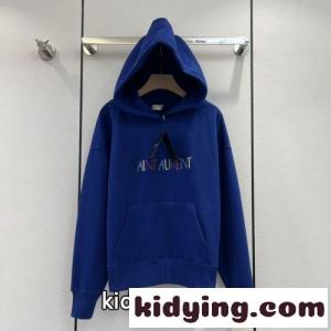 定番 人気 フード付き ロゴ フーディー サンローラン コピー パーカー コピー コットン 刺繍kid269nW1vm