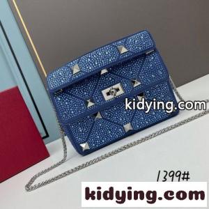 GARAVANI ローマンスタッズ クリスタル ヴァレンティノ スーパーコピー バッグ コピー チェーンバッグkid2691ziCu