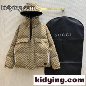 取り外し可能なフード付き GGコットンキャンバス グッチ コピーブランド ダウンジャケット コピー レディースkid269Dma4r