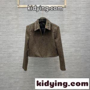 洗練された 秋冬 ウール ツイード クロップド ヴァレンティノ コピー ジャケット コピー レディース アウターkid268TDi4v