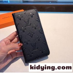モノグラム エンボス加工 グレインレザー ルイ・ヴィトン スマホケース コピー スマホカバー ブラックkid26qyGz0v