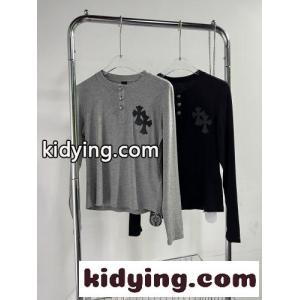 おしゃれ カジュアル ストレッチ コットン クロムハーツ コピー Tシャツ コピー 長袖 クロスパッチ ロゴkid26W1fCSv