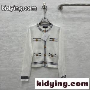 洗練された レディース バルマン コピー カーディガン コピー コンパクト長袖 ホワイトkid26jqaGnq