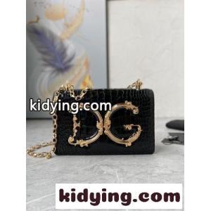 DG GIRLS ショルダーバッグ クロコダイル型押し ドルチェ&ガッバーナ スーパーコピー バッグ コピー  レディースkid26iGj0bu