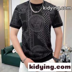 目立つ メデューサ メンズ 半袖 カットソー ヴェルサーチ コピーブランド Tシャツ コピー 通気 快適kid268vSv4b