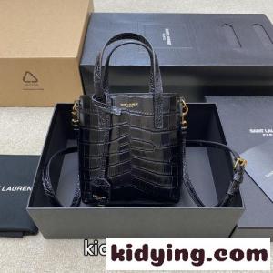 高級感 クロコ型押し ミニ トートバッグ イヴ・サンローラン コピーブランド バッグ コピー ショルダーバッグkid26m0X1bu