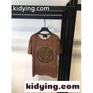 FENDACE ×fendi コピー フェンダーチェ FF Tシャツ ヴェルサーチ コピー Tシャツ コピー 半袖 トップスkid26rKvqWz