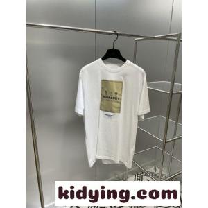 ユニセックス 22AW 人気 新作 ロゴアプリコット クルーネック バーバリー スーパーコピー Tシャツ コピー 半袖 コットンkid26nmODiq