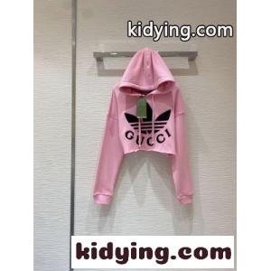 スーパーコピー adidas x gucci スーパーコピー クロップド スウェットシャツ グッチ スーパーコピー パーカー コピー フード付き 長袖kid264P1HTj