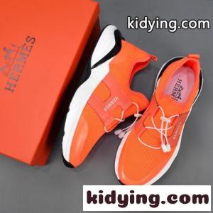 通気性抜群 エルメス コピー スニーカー コピー メンズ ニット 鮮やか 軽量 スポーツシューズkid260riO9D