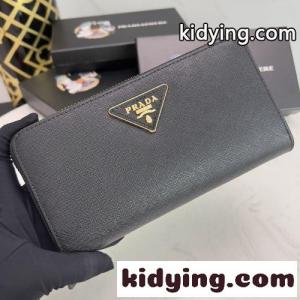 レディース 長財布 小銭入れ 大容量 使いやすい ラウンドファスナー プラダ コピーブランド 財布 コピー ブラックkid26faCuOr