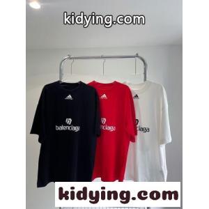 balenciaga コピー×コピー adidas コラボ カジュアル 3色あり ゆったり バレンシアガ コピー 半袖tシャツ コピーkid26vuaKLz