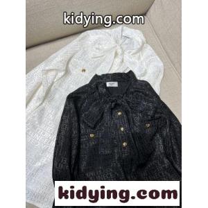 上品 ロゴ入り フェミニン 通勤 おしゃれ セリーヌ スーパーコピー シャツ コピー 長袖 ボウタイ ブラウスkid26zODaWf