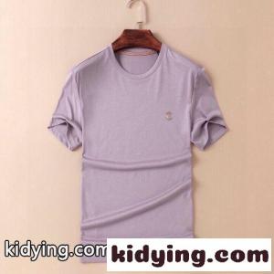 シンプル シルケット加工 快適 バーバリー コピーブランド Tシャツ コピー クルーネック 半袖 トップスkid269TrWDm