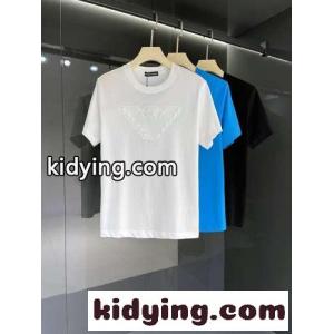 アルマーニ コピー tシャツ コピー 半袖 着心地いい ベーシック 上品 3色あり クルーネック トップスkid26CWDaGb
