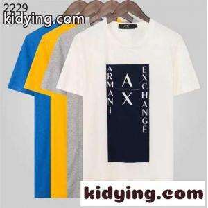 定番 クルーネック プリント アルマーニ コピーブランド tシャツ コピー 半袖 春夏 合わせやすい トップスkid26bmOXvm