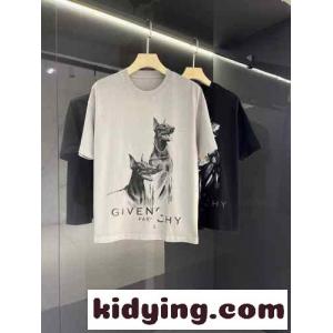 カジュアル おしゃれ クルーネック ジバンシィ ブランド コピー Tシャツ コピー プリント 半袖 トップスkid26myGPrC