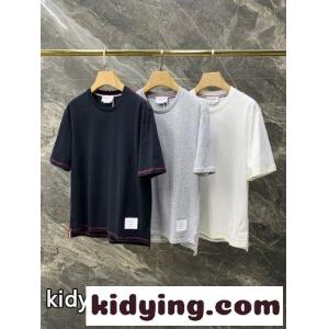 男女兼用 おしゃれ バイカラー クルーネック コットン ドムブラウン tシャツ コピー 半袖kid26yqmiOD